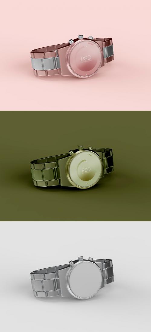 3D Modern Smartwatch Mockup - 473154648