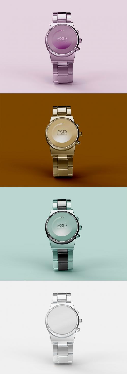 3D Modern Smartwatch Screen Mockup - 473154668