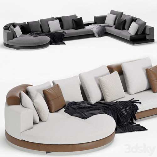 Minotti modular connery sofa