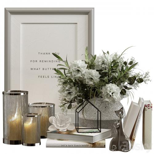 Decorative set with candles