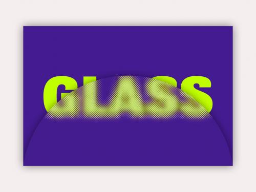 Glass Texture Text Effect - 473613481