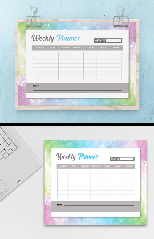 2022 New Weekly Planner Design Layout - 473614814