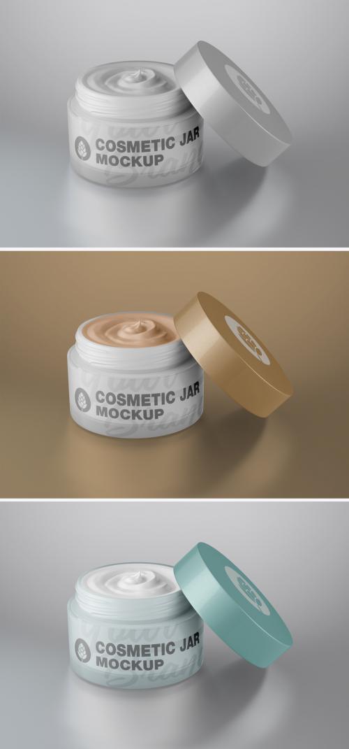 Cream Cosmetic Jar Mockup - 473619655