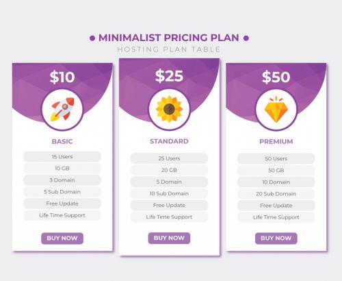 Price Table Design Layout - 473619834