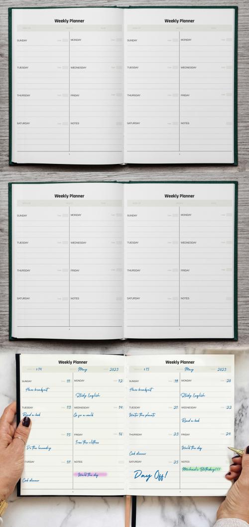 Weekly Planner Book 2022 Layout - 473620034