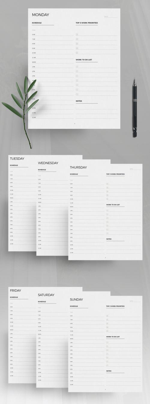 Weekly Planner Papers 2022 Layout - 473620040
