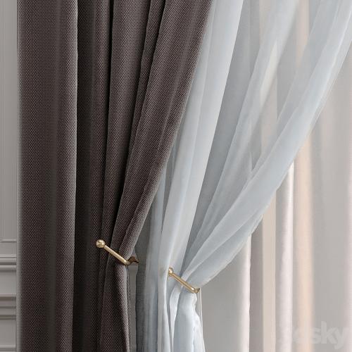 Curtains with moldings 532C