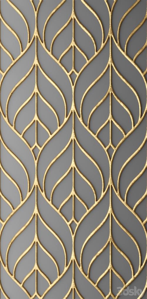 Decor for wall. Panel. 3D