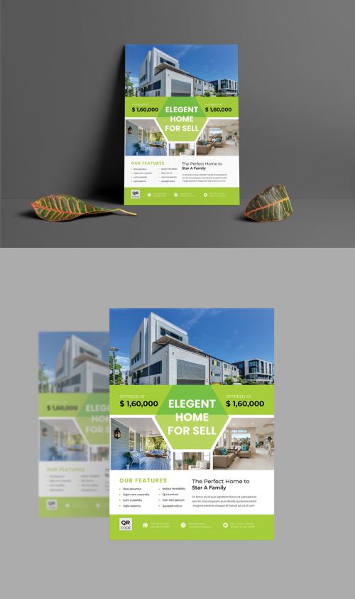 Simple Real Estate Flyer Layout - 473622261