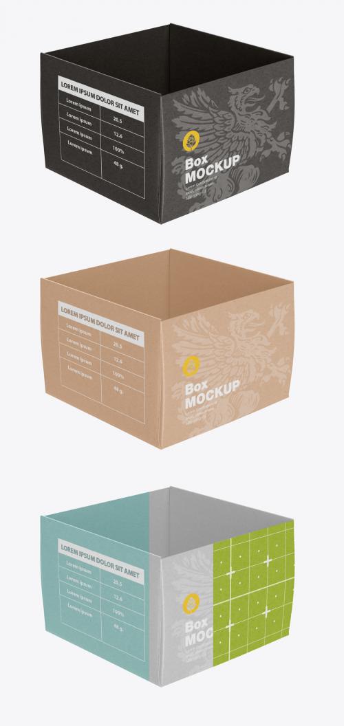 Cardboard Box 3D Mockup - 473623049