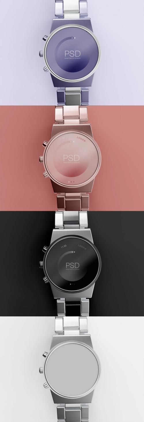 3D Closeup of Smartwatch Mockup - 473629710