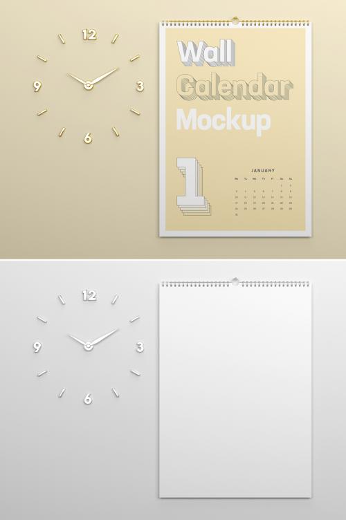 Wall Calendar Mockup - 473630237
