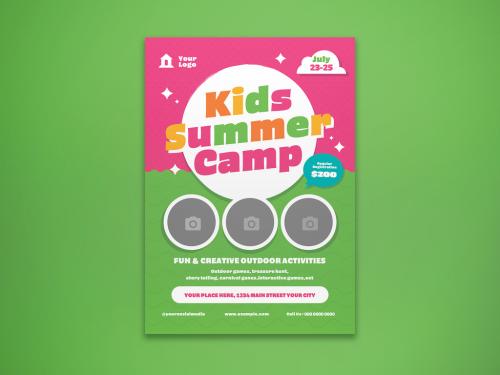 Kids Summer Camp Flyer - 473800358