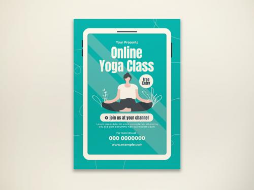 Online Yoga Class Flyer - 473800390