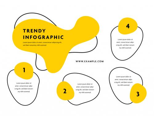 Trendy Yellow Infographic Layout - 473800706