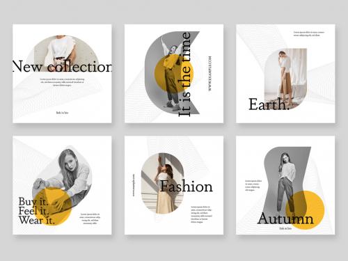Autumn Collection of Post Layouts for Social Media - 473800710