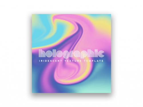 Holographic Iridescent Social Media Layout - 473800725