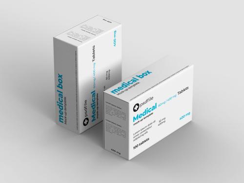 Pill Box Packaging Mockup - 473833885