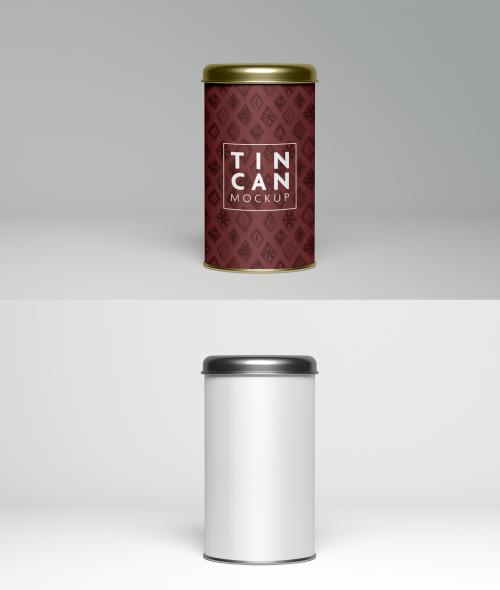 Coffee Tin Can Mockup - 473847209