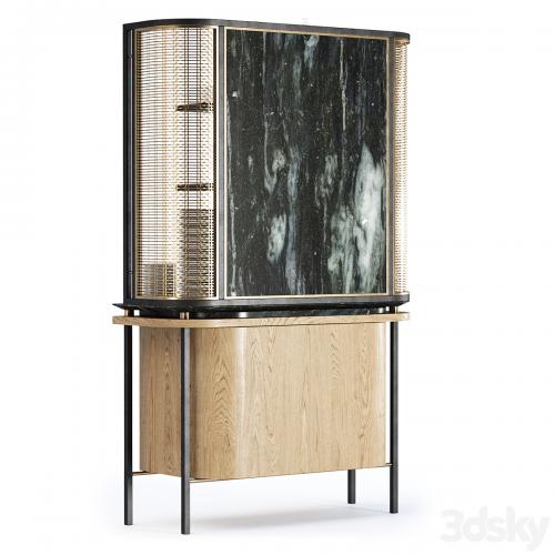 Katty modern sideboard with dishes by Bpoint Design