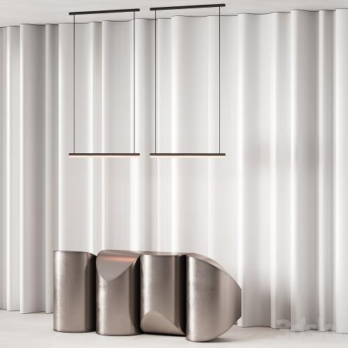 381 office furniture 19 reception desk 14 sculptural metal with wave wall