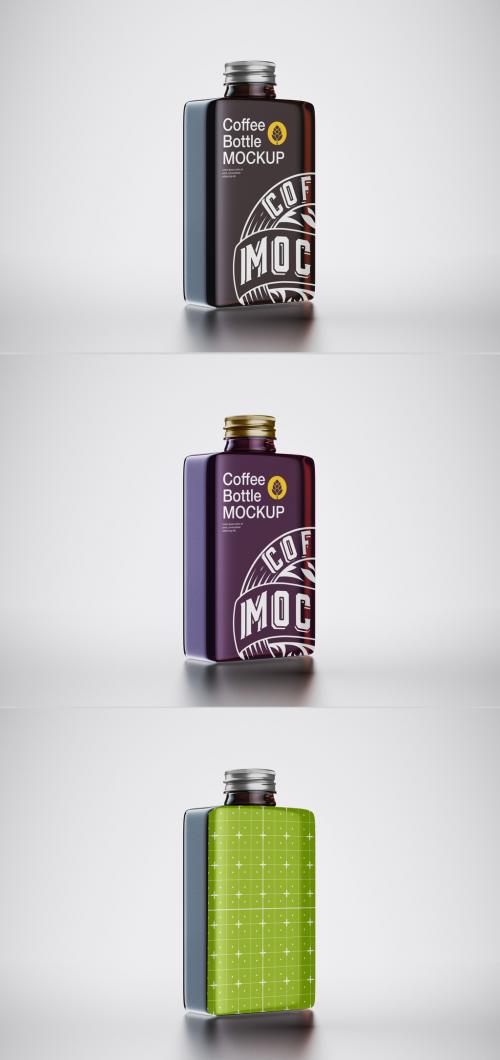 Cold Coffee Bottle Mockup - 474777616