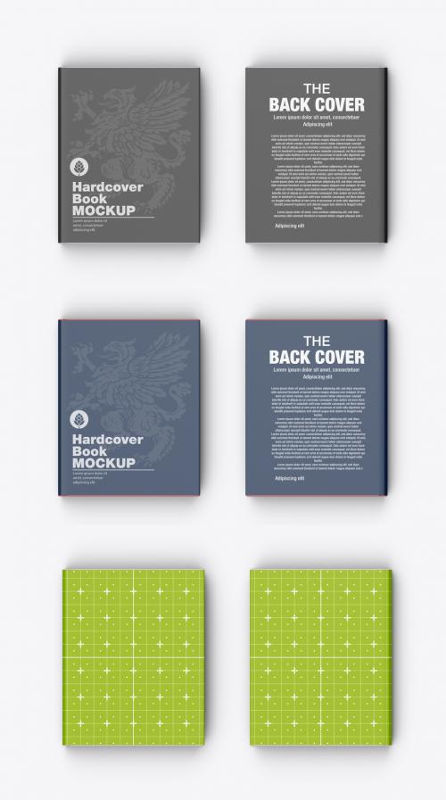 Hardcover Book Cover Mockup - 474777632