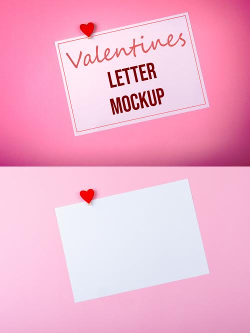 Valentine's Letter Mockup - 474778573