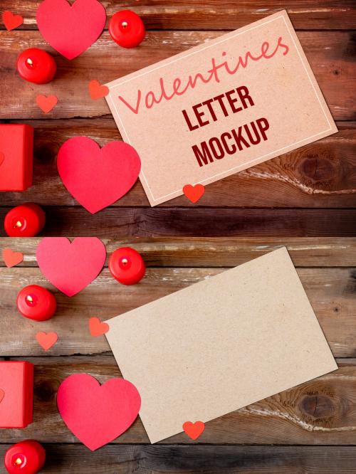 Valentine's Letter Mockup - 474778583