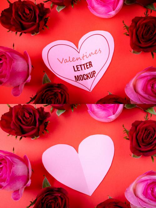 Valentine's Letter Mockup - 474778591
