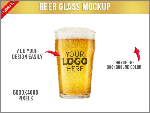 Beer Glass Mockup - 474779356