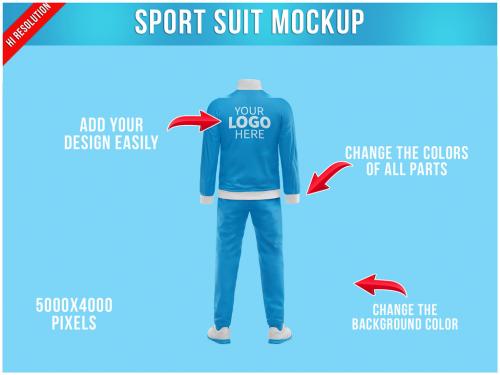 Sport Suit Mockup - Back View - 474779360
