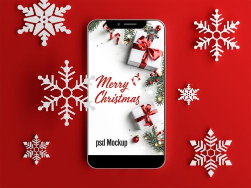 Christmas Phone Mockup - 475187754