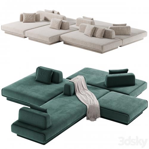 LILAS MOSAÏQUE Modular Sofa By Gallotti&Radice