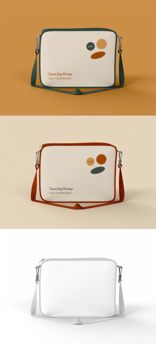 Front View of Travel Bag Mockup - 476112870