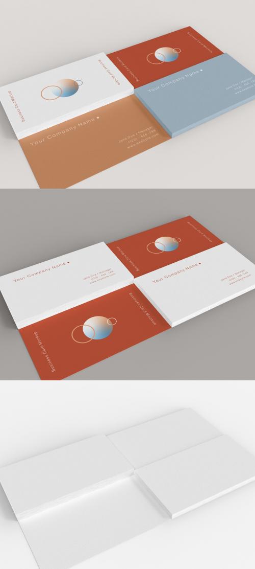 Stacked Business Cards Mockup - 476112871