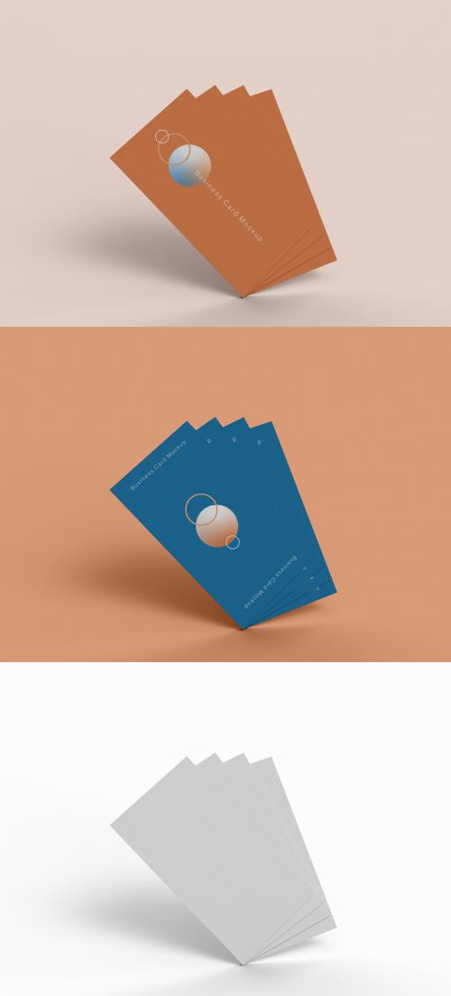 Four Business Cards Layout Mockup - 476112880