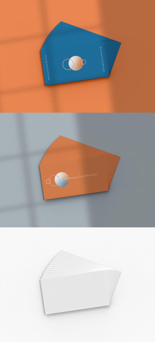 Set of Business Cards Layout Mockup - 476112882