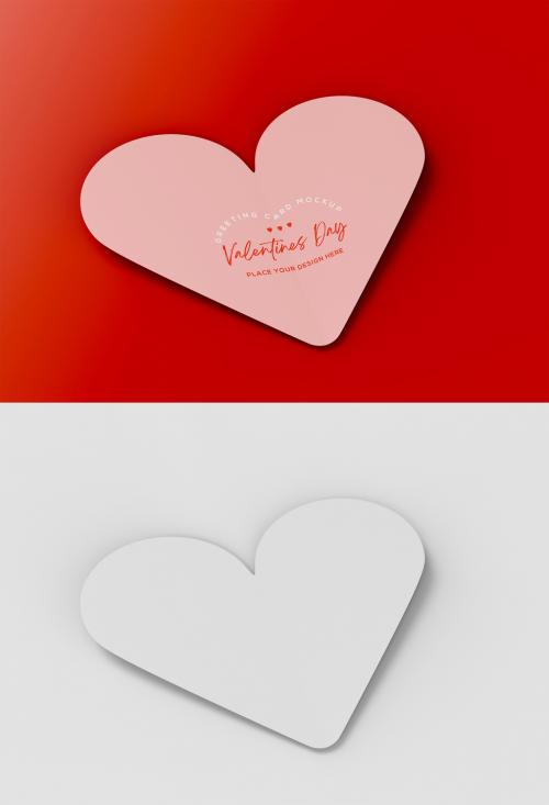 3D Valentine's Day Greeting Card Mockup - 476113960