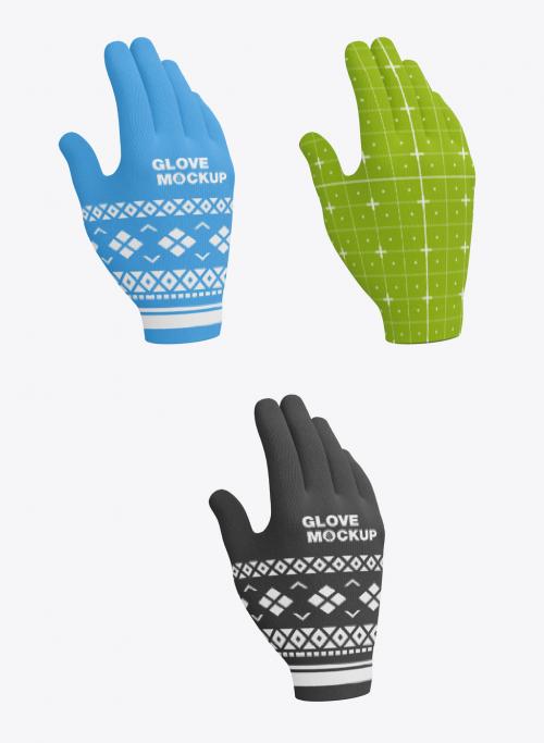 Winter Gloves Mockup - 476311327