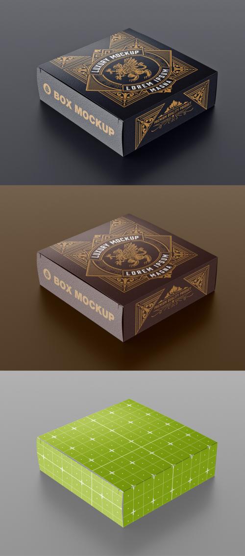 Luxury Cardboard Box Mockup - 476665576