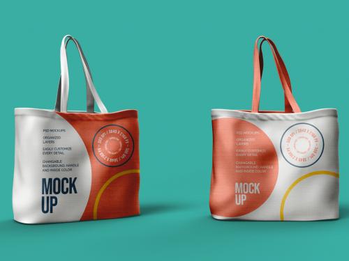 Canvas Bags Mockup Design - 477202933