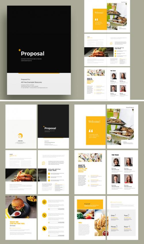 Creative Minimal Fast Food Project Proposal - 478192287