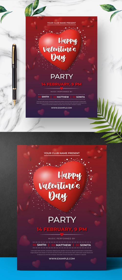 Valentines Day Poster & Banner Design 2022 - 478395908