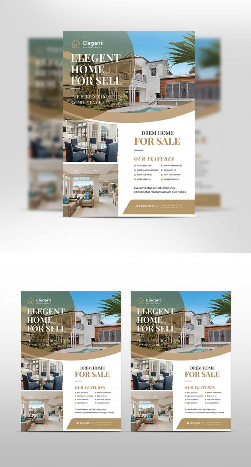 Creative Real Estate Flyer Layout - 478396167