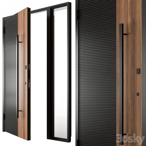 Wooden Front Door - Set 93
