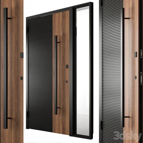 Wooden Front Door - Set 93