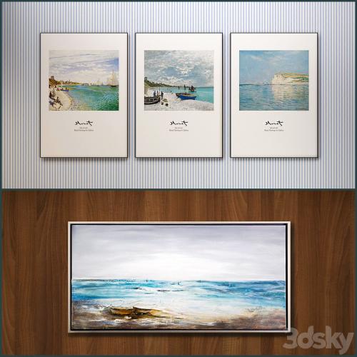 The picture in the frame: 11 Pieces (Collection 35) Sea theme
