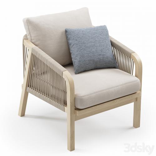 Outdoor Garden Woven Lounge Armchair by Kettler