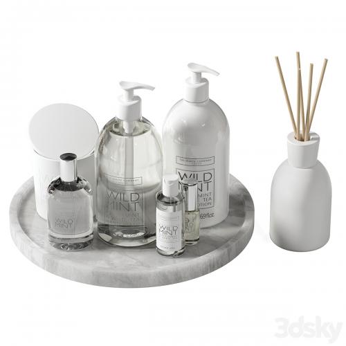 Decorative set 43 Bottles and candles